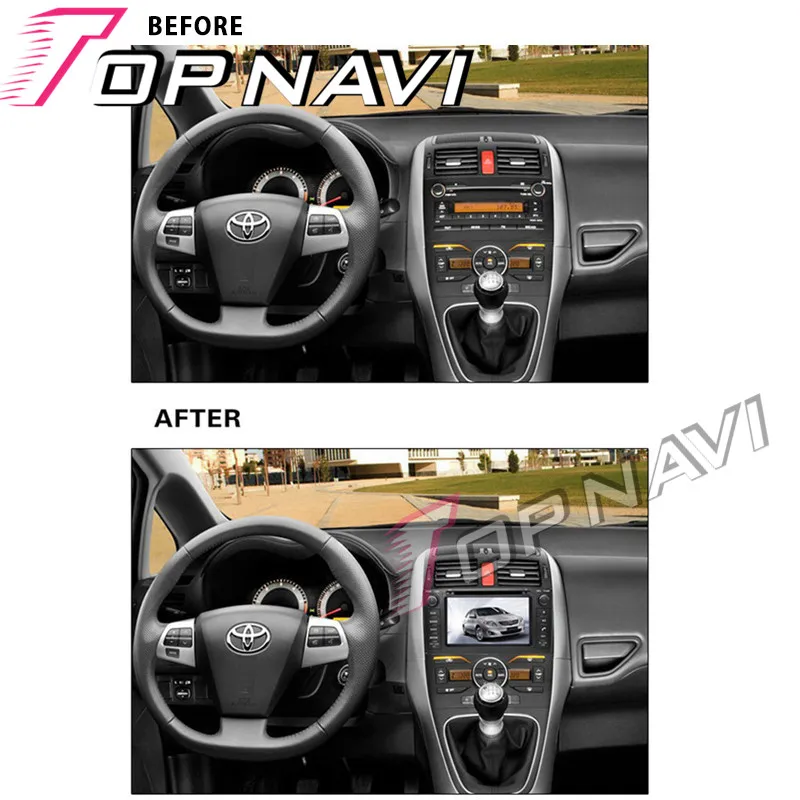 Topnavi Восьмиядерный 4 Гб ОЗУ Android 6,0 Автомагнитола Стерео gps для TOYOTA AURIS/COROLLA хэтчбек/COROLLA 2012-аудио dvd-плеер