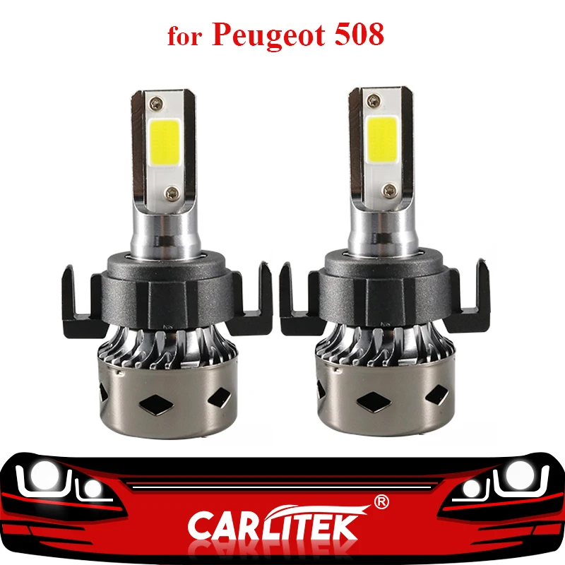 

CARLitek Car Headlight h7 Led Bulb for Peugeot 508 12000LM 6000K with Special Socket Mini 12V Canbus Led Auto Fog Lamp