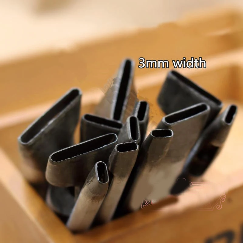 

Handmade Leather DIY Tools Strap One Shape Cowhide Hole Punch Round Cutter Belt Edge Oval Shape Punch 3mm 5mm