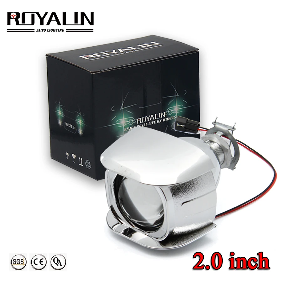 

ROYALIN 1PCS Halogen Lens H1 2.0 inch Bi Xenon Projector Head Light Lens LHD Mini Glass Lens for H1 H4 H7 Motorcycle Lamps DIY