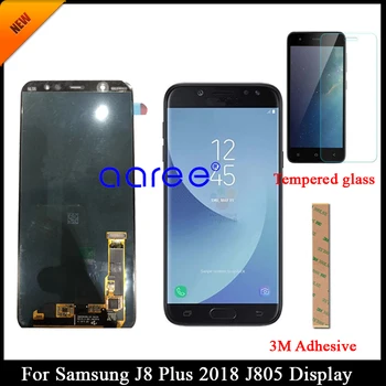 

Tested Super AMOLED LCD Display For SAMSUNG J8 plus 2018 LCD for Samsung J8 Plus J805 LCD Screen Touch Digitizer Assembly