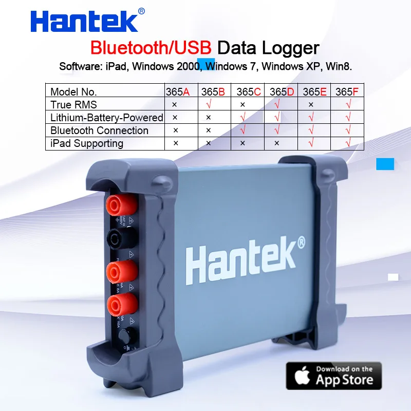 Hantek Bluetooth/USB Регистратор данных истинное среднеквадратичное значение напряжение