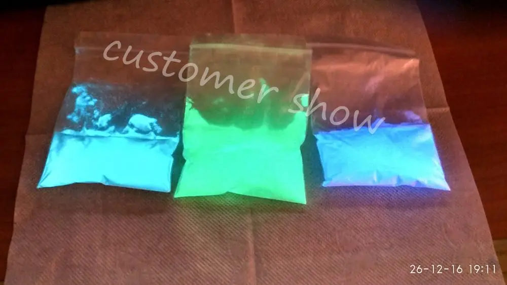 buytoes blue green color Luminous powder Blue Green Glow in Dark Powder Noctilucent Powder Nail Glitter phosphor Paint