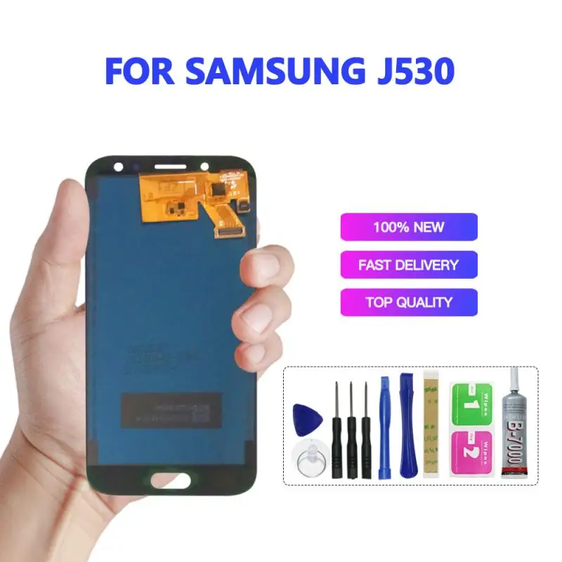 

AAA J530f lcd For Samsung Galaxy j5 2017 J530F SM-J530F J530 LCD Display+Touch Screen Digitizer Assembly adjust the brightness