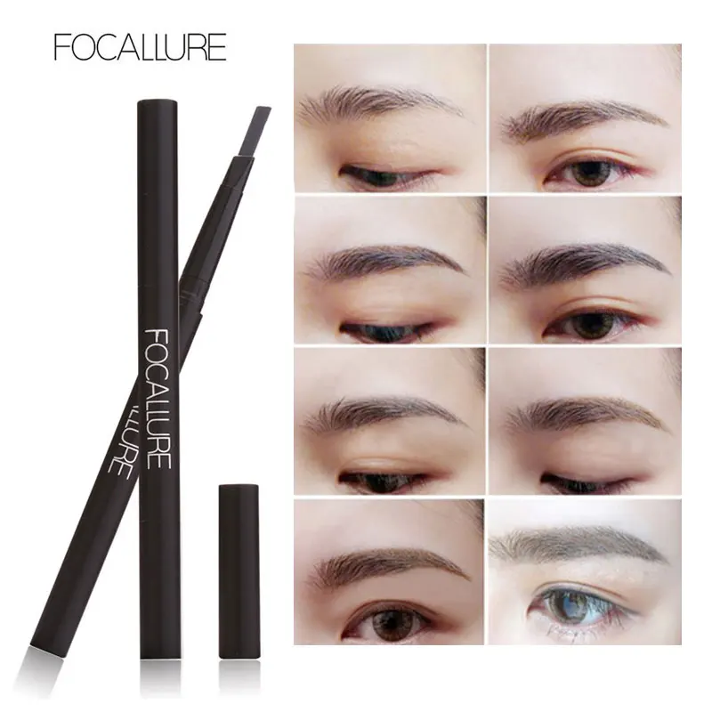 Новинка FOCALLURE Водостойкий карандаш для бровей и с кисточками 3 вида цветов
