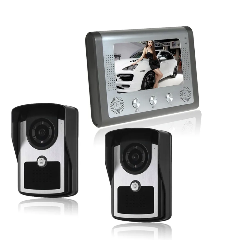 7 Color Video font b Door b font Phone wierd Video Intercom Doorphone IR Night Vision