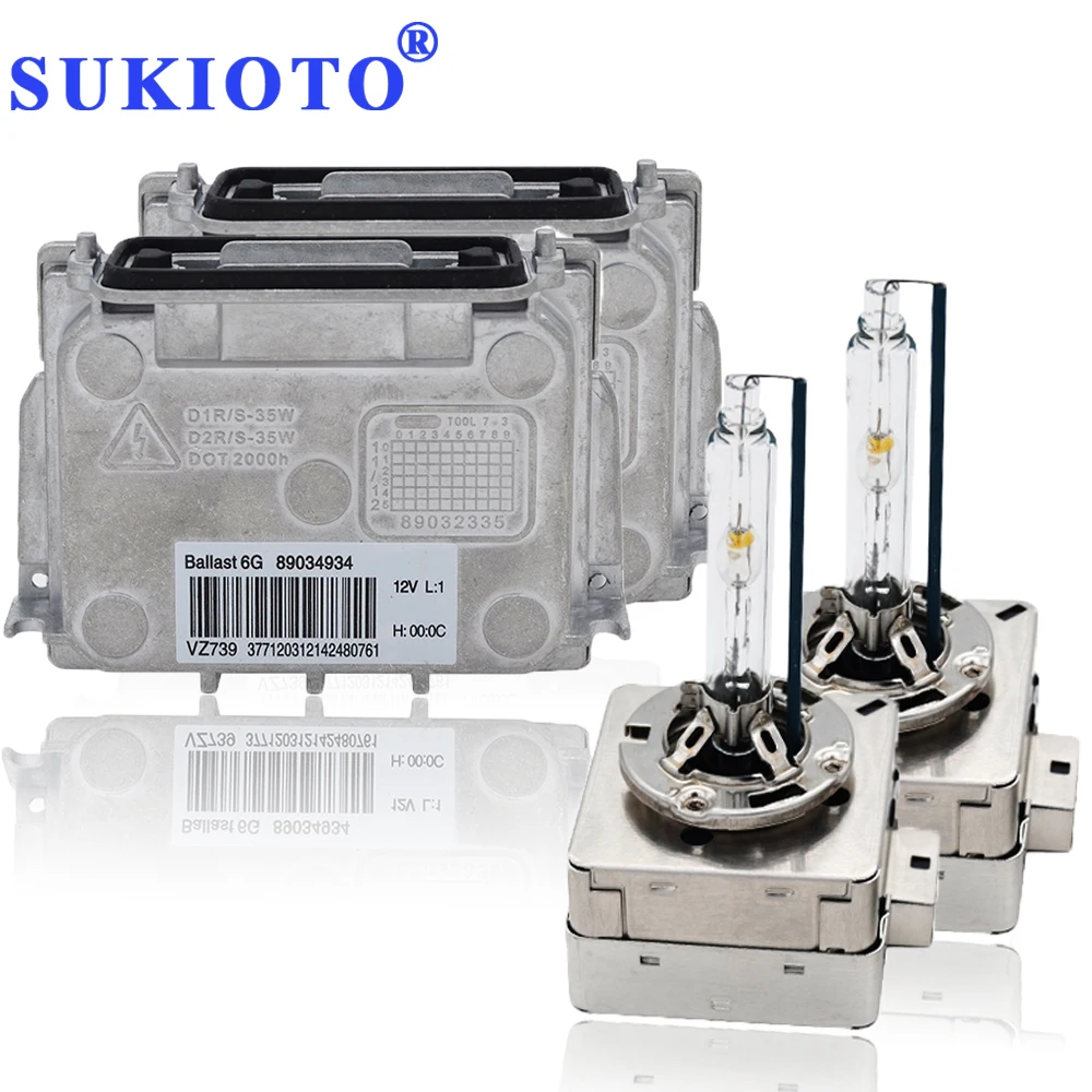 SUKIOTO OEM D1S Ballast Kit 4L0 907 391 89034934 D1S D1R xenon ballast Control Unit Module Car Headlight kit D1S D3S 4300K-8000K (3)