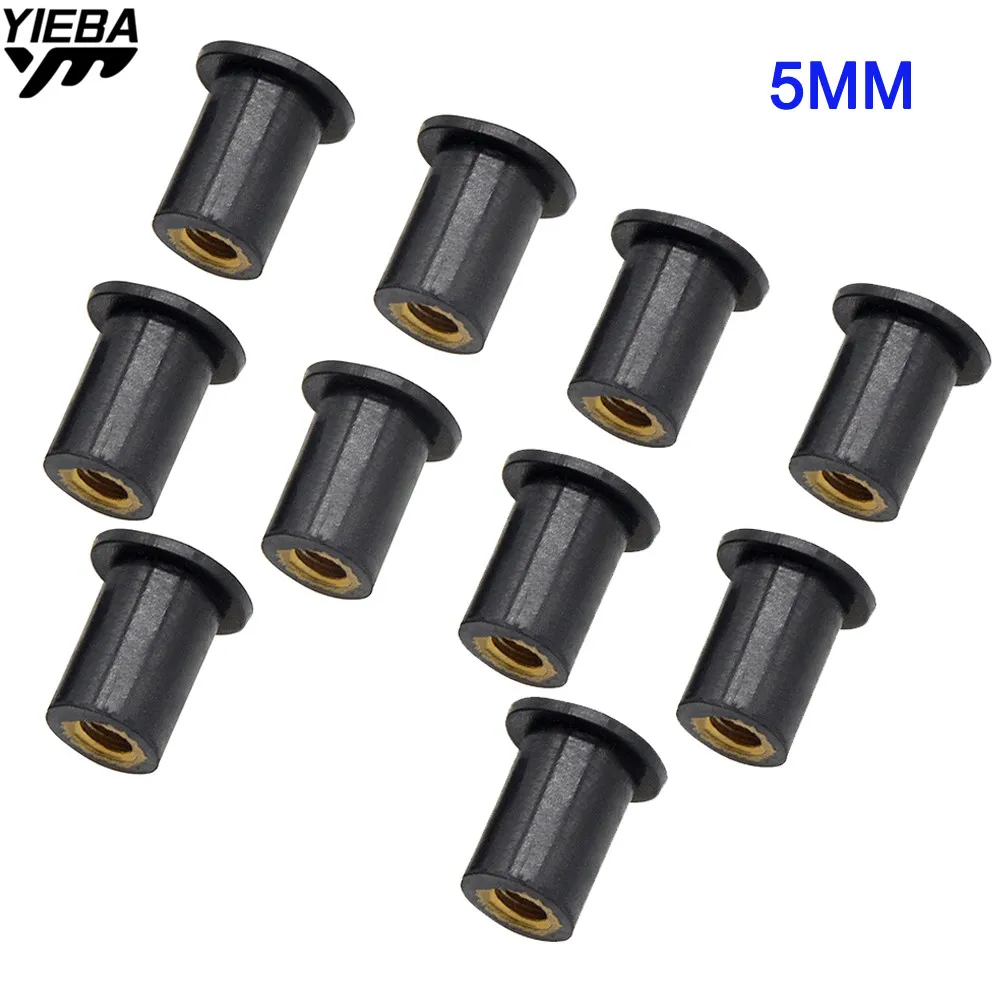20 PCS Motorcycle Windscreen Well nuts Rubber FOR YAMAHA YBR 125 05-14 MT-03 MT-25 MT-07 MT-09 MT 07 09 Monster400/600/900/1100
