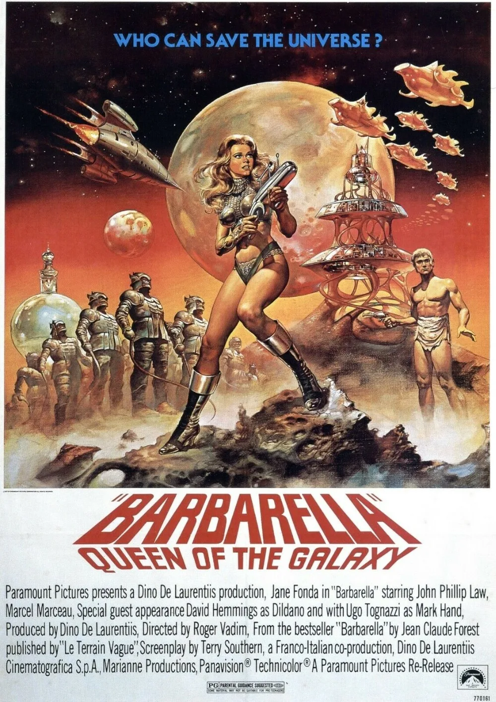 Винтажный Шелковый постер BARBARELLA настенный 24х36 дюймов | Дом и сад