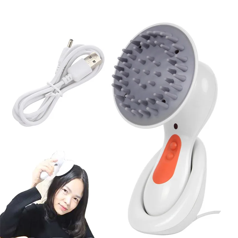 Electric Head Scalp Massager Vibrating Wireless Brain Relax Massager