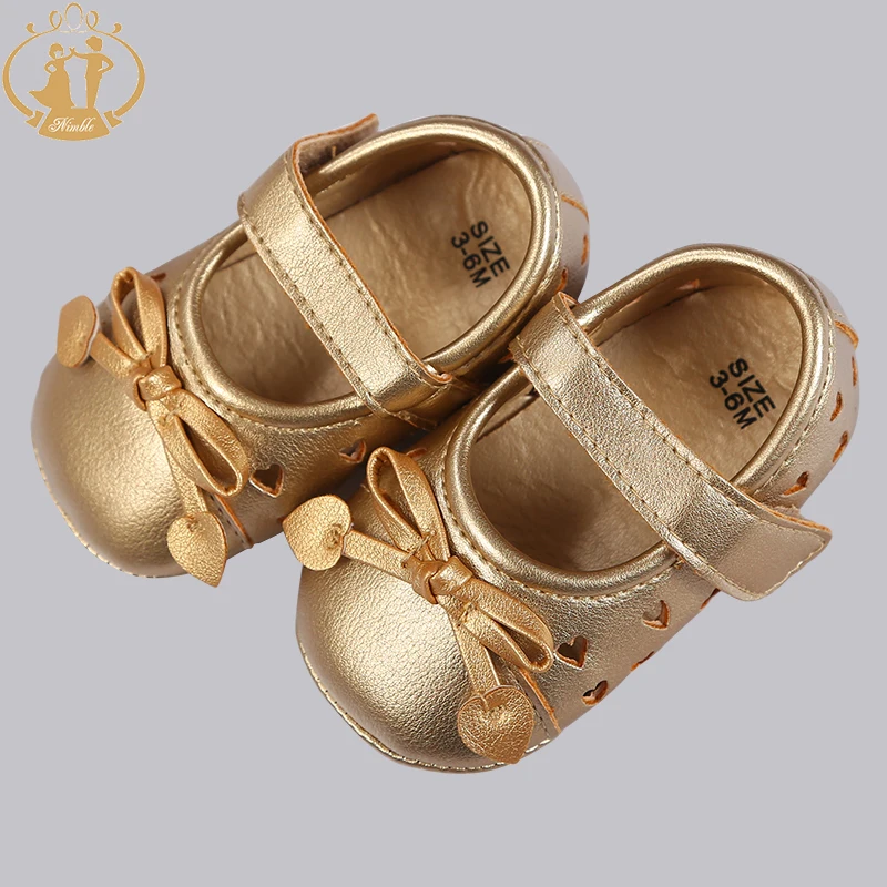 Nimble/детская обувь для девочек серый золотой одноцветное Бабочка-узел детская обувь кроссовки для маленьких мальчиков обувь на 1 год старый