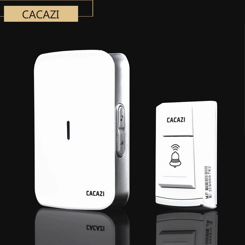 

CACAZI Wireless door bell 280M Effective Waterproof Receiver doorbell Prevent Signal interference door Ring