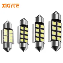 1 шт. гирлянда 31 мм 36 мм 39 мм 42 мм светодиодный лампы C5W C10W 2835 SMD Canbus Error Free авто интерьер купола лампы стайлинга автомобилей светильник 12v