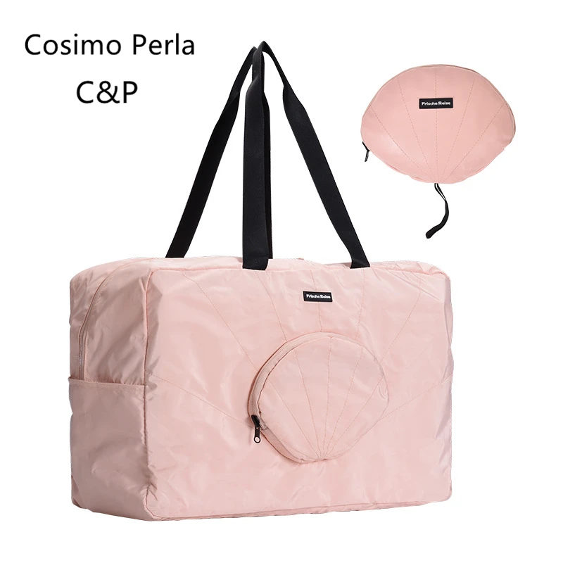 

Large Waterproof Foldable Storage Bag Unisex Portable Reusable Shopping Bag Short Trip Girls Travel Tote bag Fitness Yoga Bags