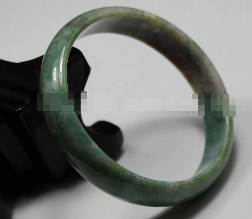 

0262 Natural Green Agate Jade Chalcedony Gems Bangle Bracelet