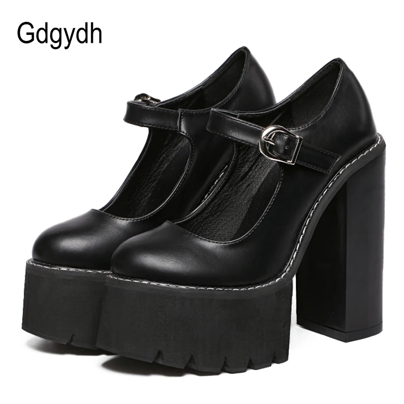 Женские классические туфли лодочки Gdgydh черные кожаные Туфли Мэри Джейн на