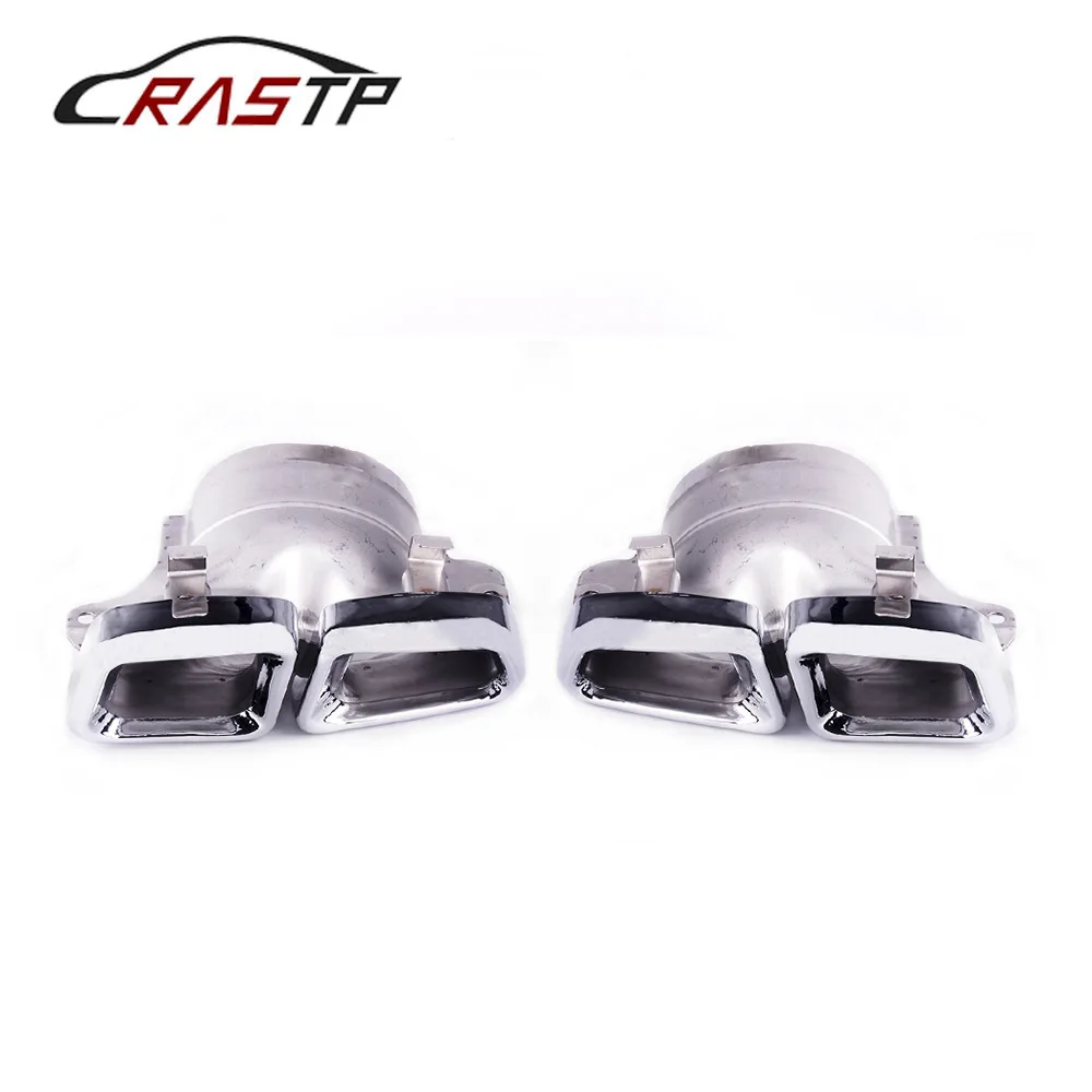 Exhaust Pipe Muffler Tail Tips 304 Stainless Steel Muffler Tip for Mercedes-Benz 14-16 ML X164 W166 GL X166 With Logo RS-CR2008 Exhaust Pipe Muffler Tail Tips 304 Stainless Steel Muffler Tip for Mercedes-Benz 14-16 ML X164 W166 GL X166 With Logo RS-CR2008