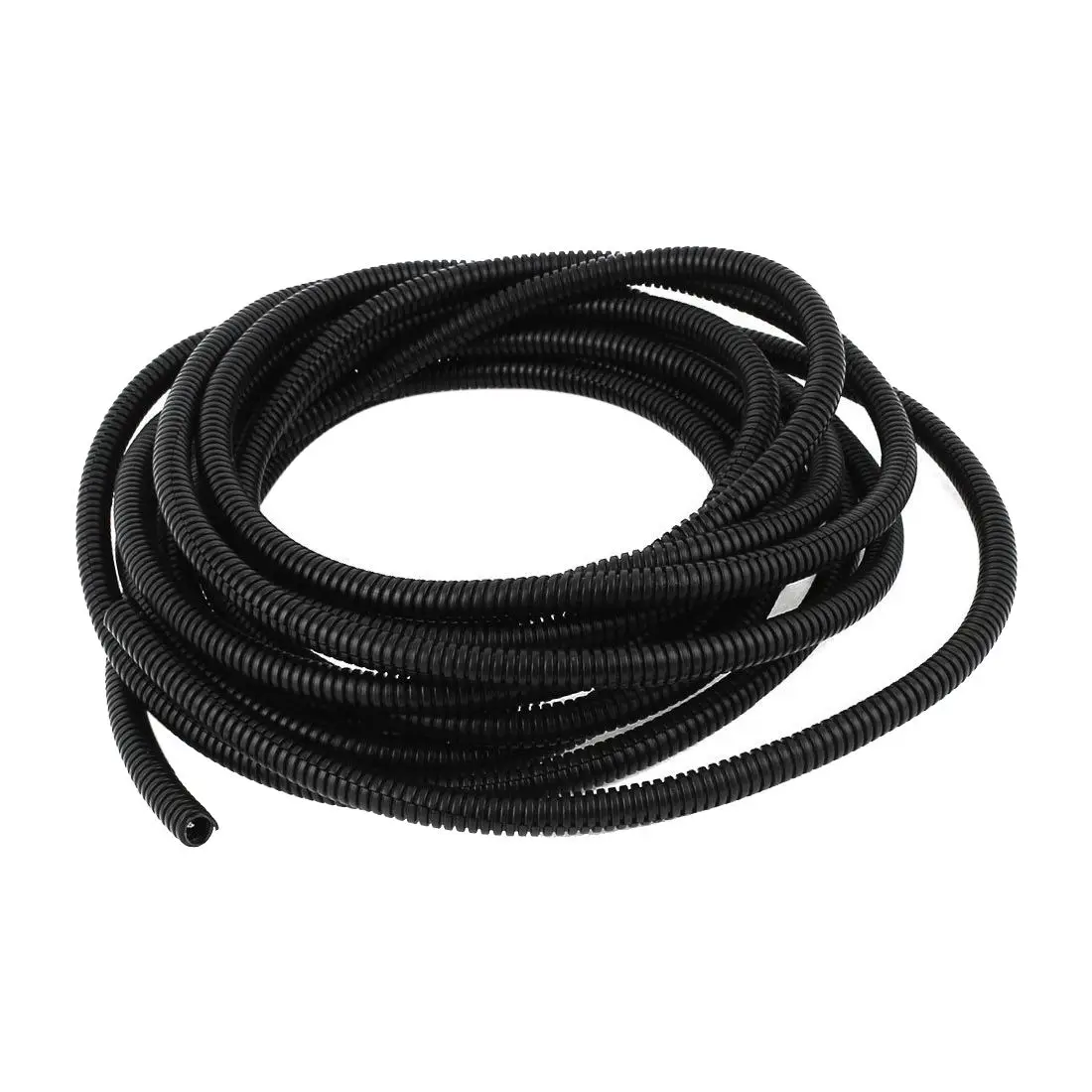 

8mm Flexible PVC Corrugated Gas Tubing Pond Conduit Tube 7M Black Dropshipping