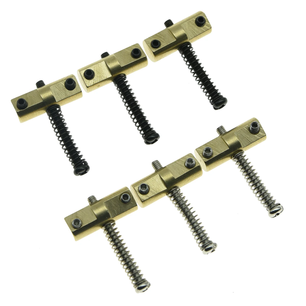 Wilkinson Vintage Compensated Tele Bridge Brass Saddle Set Saddles with