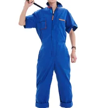 Men Work Clothing short Sleeve Women Coveralls High Quality Unisex Overalls Worker Repairman Machine Auto Repair Plus Size