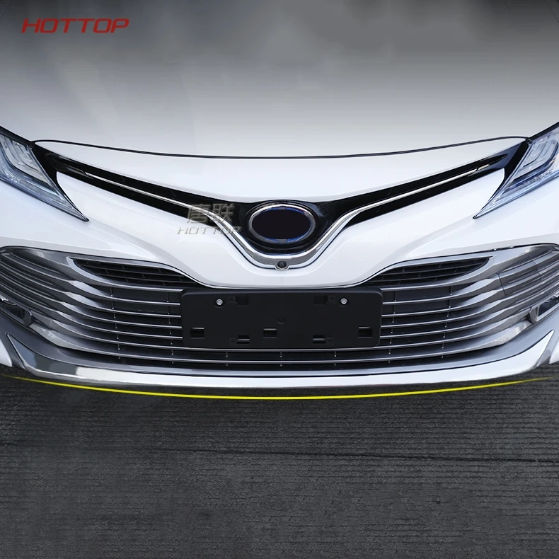 Хромированная крышка переднего бампера нижняя отделка губ для Toyota Camry 2018 2019 8 8th XV70