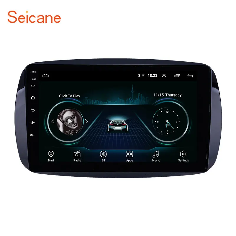 Seicane Автомобильный gps радио плеер для Mercedes Benz Smart с Bluetooth AUX Поддержка DVR Carplay OBD управление рулевым колесом