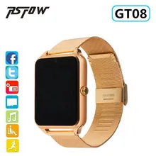 RsFow Smart Watch GT08 Plus Metal Strap Bluetooth Wrist Smartwatch Support Sim TF Card Android&IOS Watch Multi-languages PK dz09