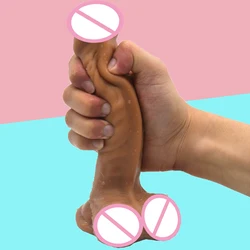 FAAK Rubber Fake Penis Soft Silicone Realistic Dildo Artificial Skin Color Sex Toy Party For Women Adult Products Masturbator FAAK Rubber Fake Penis Soft Silicone Realistic Dildo Artificial Skin Color Sex Toy Party For Women Adult Products Masturbator