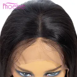 Фиби волос 13x4 Синтетические волосы на кружеве человеческих волос парики человеческих волос 150% плотность Синтетические волосы на кружеве