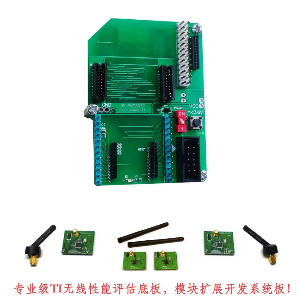 TI wireless evaluation system motherboard Bluetooth ZigBee CC2500