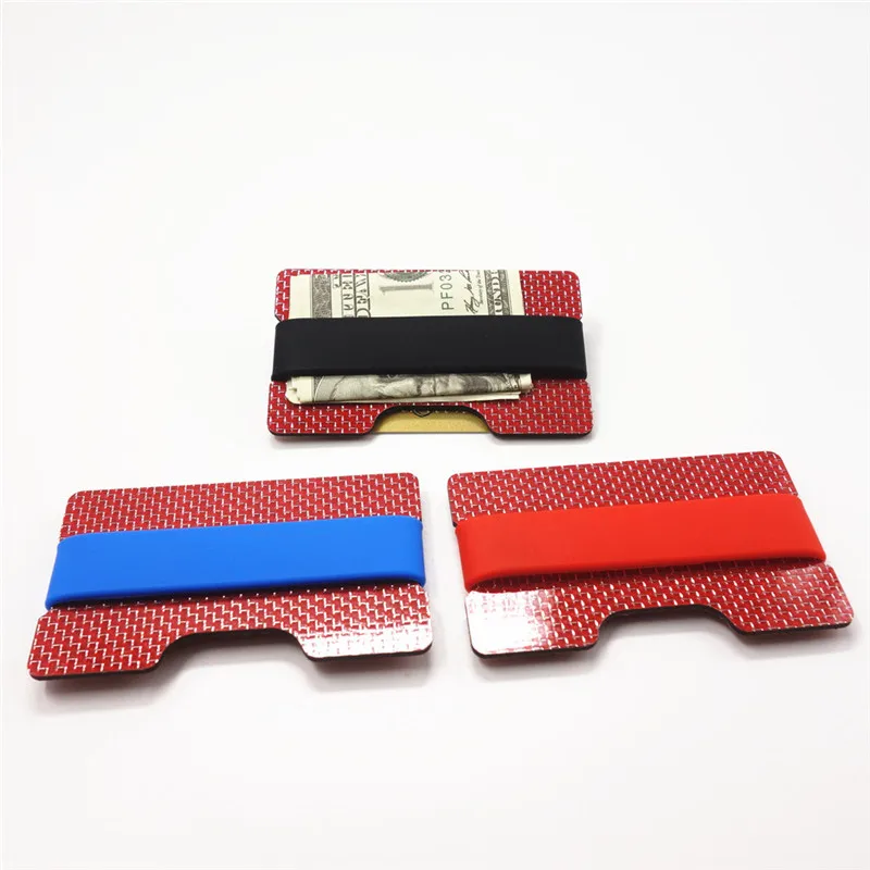 Углеродное волокно кредитный держатель для карт тонкий RFID блокирующий ремешок кошельки бизнес-держатель для карт s прочный 3K карбоновый Чехол кошелек для мужчин