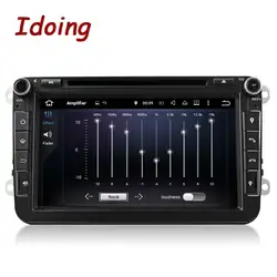 Idoing 2Din Android7.1 8 дюймов DVD Автомобильный мультимедийный плеер Рулевое колесо для VW polo gps навигации 4 ядра Сенсорный экран радио ТВ