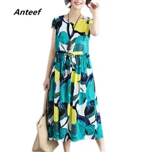 Хлопковое белье размера плюс винтажное женское повседневное Свободное длинное летнее платье с цветочным принтом элегантная одежда женские платья Сарафан