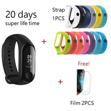 Xiaomi mi-браслет 3 mi Band 3, умный Браслет, обновленный OLED дисплей, mi Band 3, фитнес-трекер, водонепроницаемость 50 м