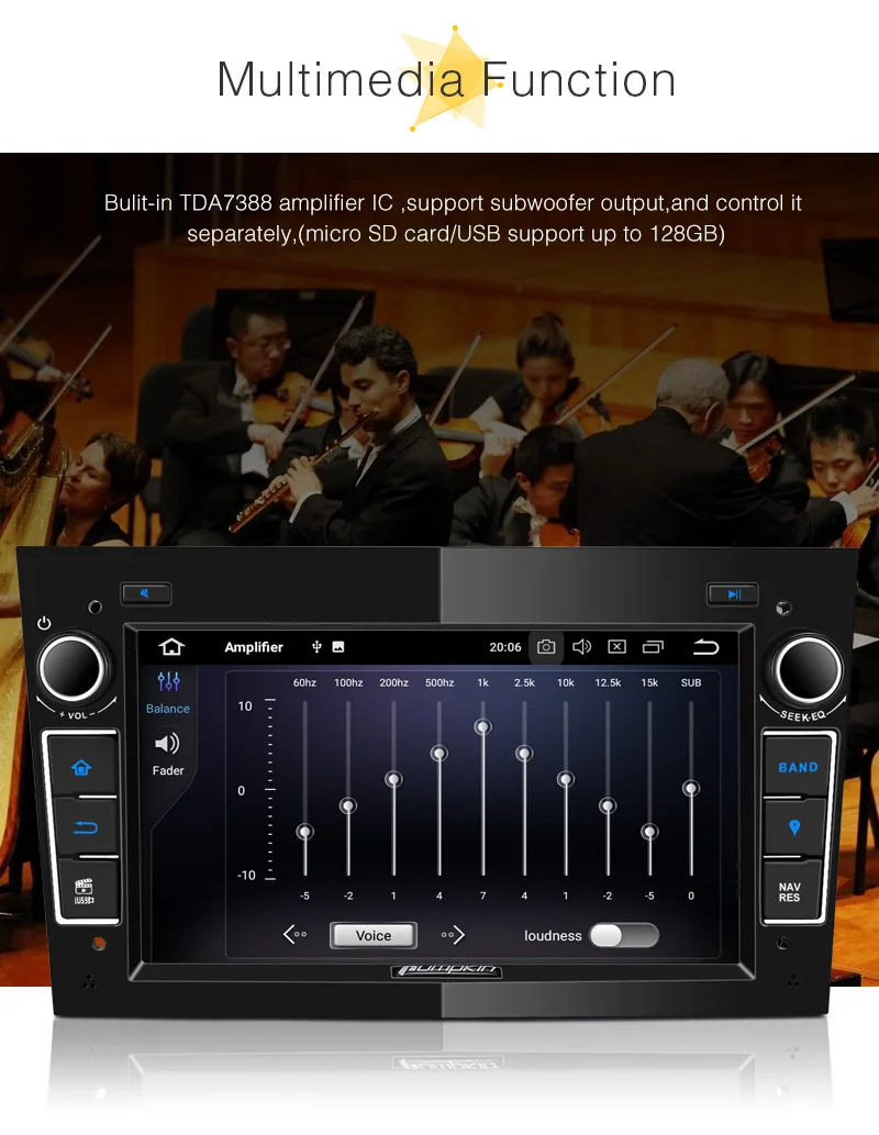 Discount Pumpkin 2 Din7" Qcta-core 4G+32G Android 8.0 Car Radio No DVD Player GPS Navigation Car Stereo For Opel/Corsa Wifi OBD2 Headunit 8