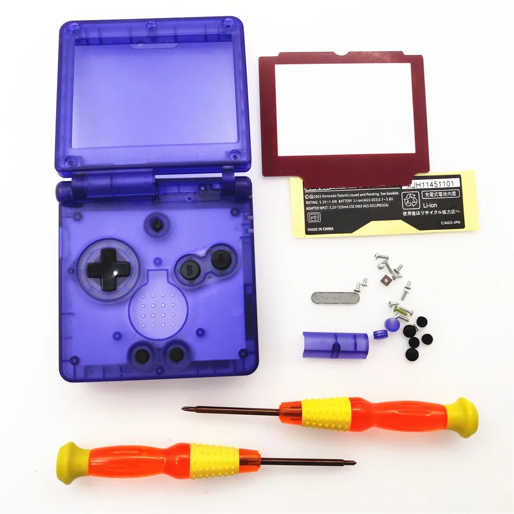 Лидер продаж новинка прозрачный белый черный синий чехол для GameBoy Advance корпус SP