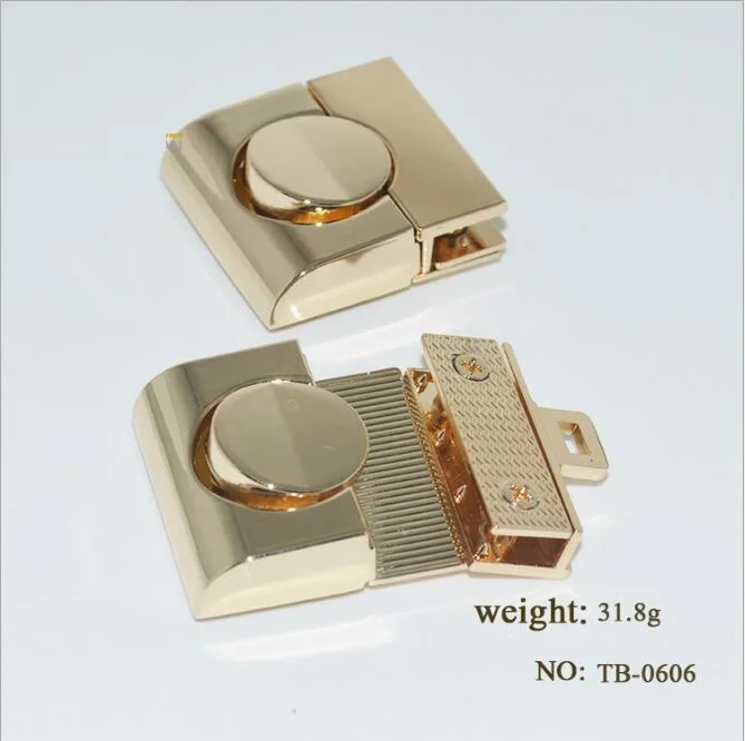 (10pcs/1lot) DIY high-grade alloy luggage bag square machine dot button lock lock hardware accessories