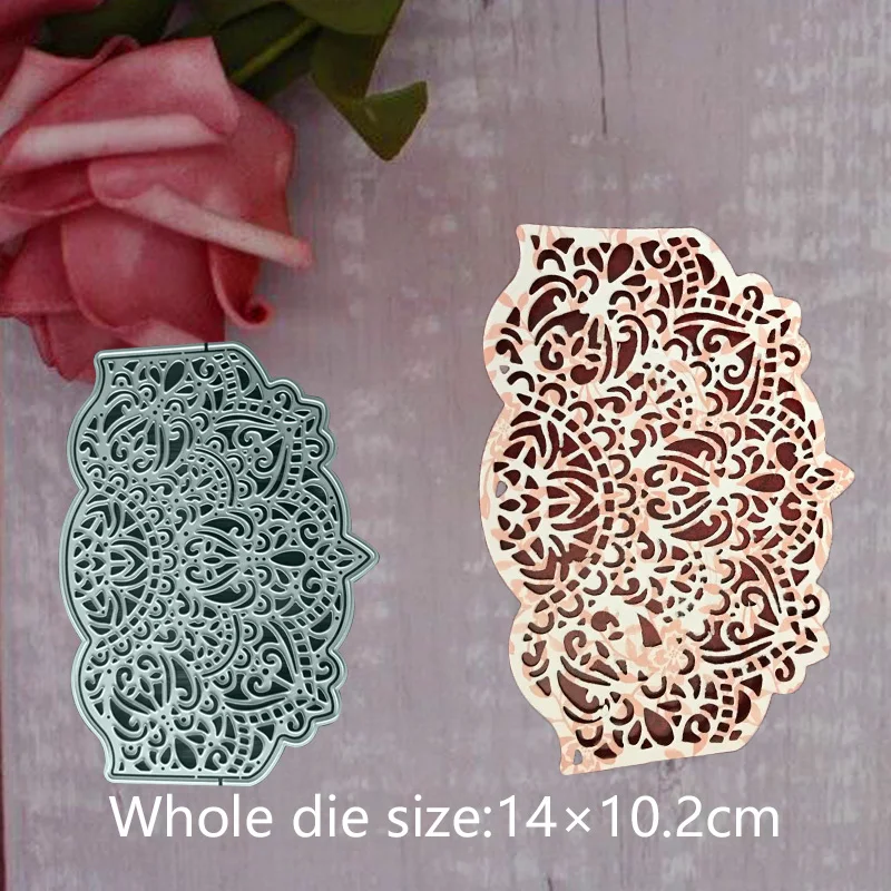 

Dual-use corolla frame Stencil Metal Steel Cutting Embossing Dies For Scrapbooking paper craft home decoration Craft 14*10.2 cm
