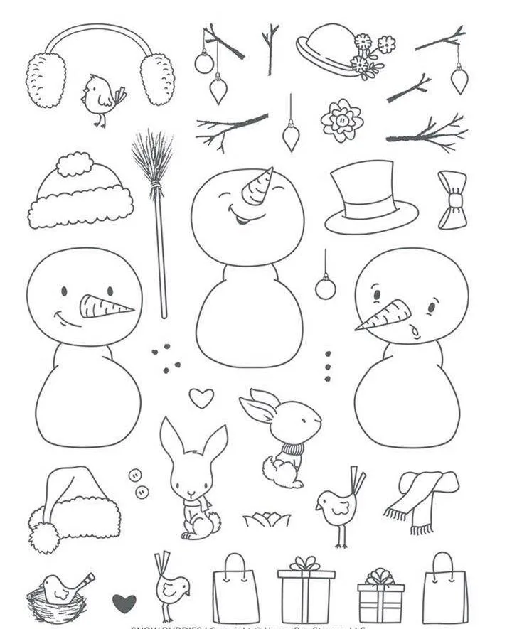 Снеговик/прозрачные штампы для DIY Скрапбукинг/изготовление карт/Дети Рождество забавное украшение поставки