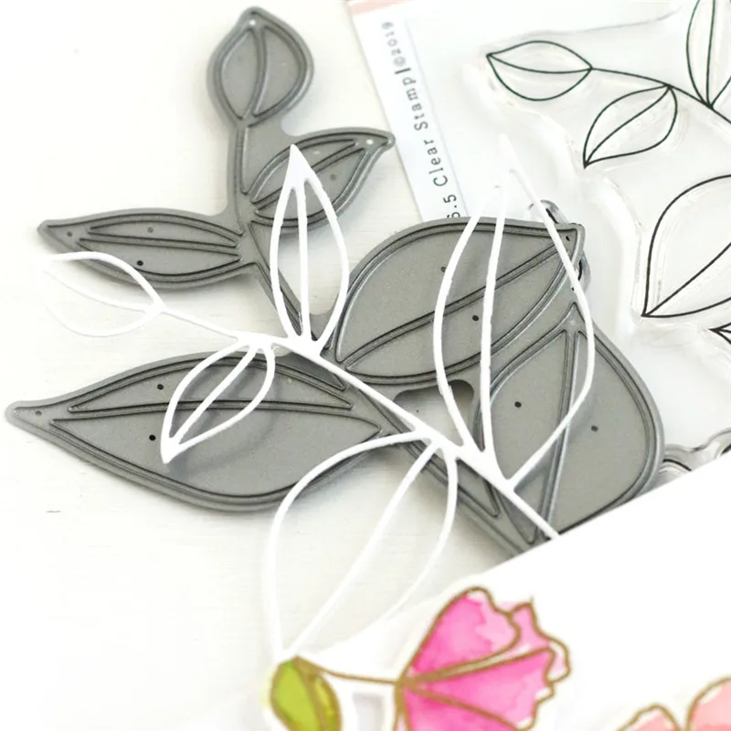 

DiyArts 1 Pcs/lot Metal Cutting Dies Scrapbooking For Card Making DIY Embossing Cuts New Craft Dies Leaves