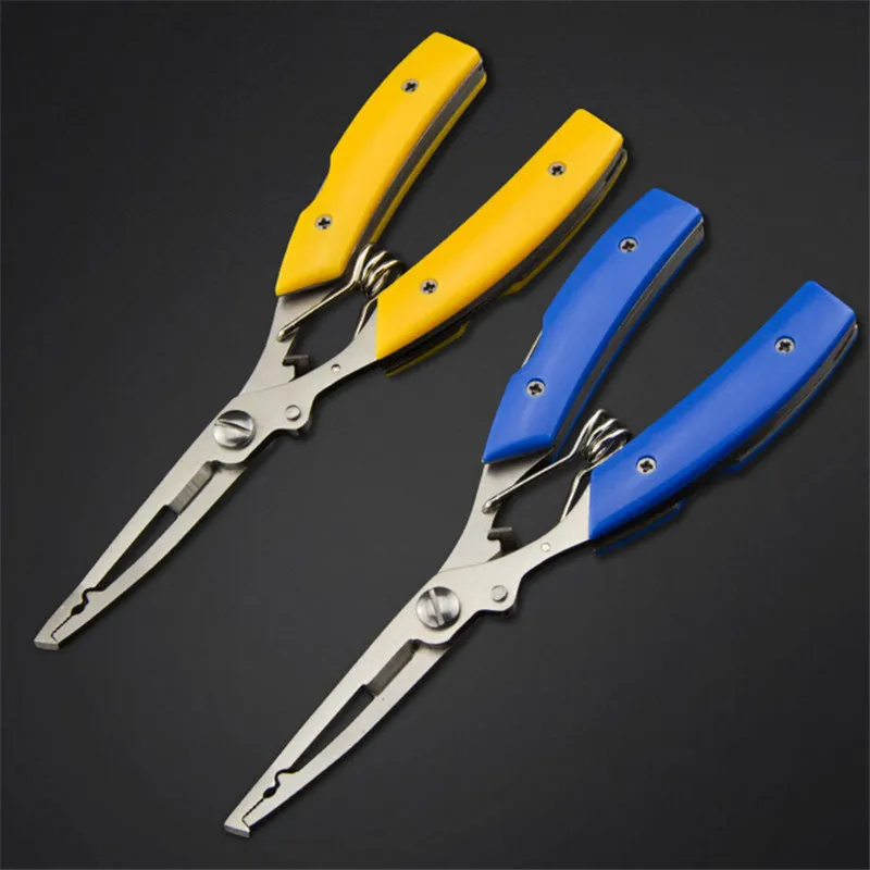 Fishing Pliers Multi functional Portable Handled Line Cutter Hook