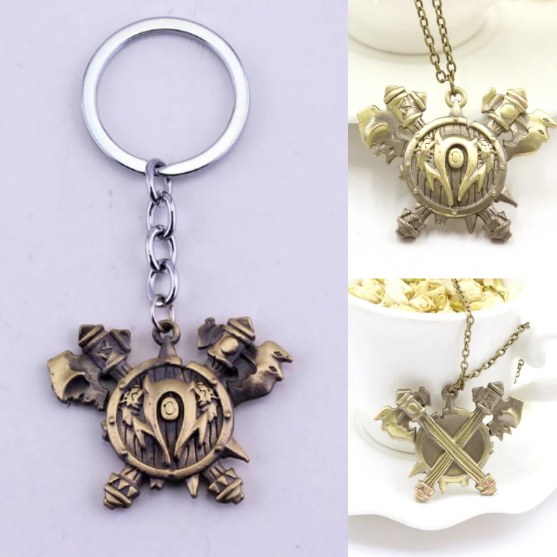 Warcraft Mens Movie Kirin Tor Logo Rubber Keychain