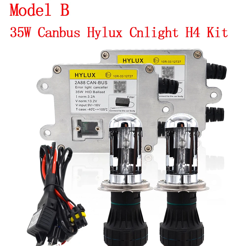 SKYJOYCE Canbus Xenon H4 Биксенон HID комплект H4 HID Hi/Lo луч Cnlight H4-3 лампа 4300K 6000K 35W Hylux 2A88 Canbus HID балласт комплект