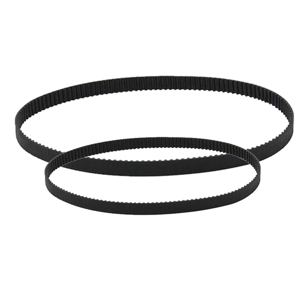 2 Pcs GT2 2mm Pitch 6mm Wide Rubber Timing Belt for 3D Printer CNC 280mm and 400mm