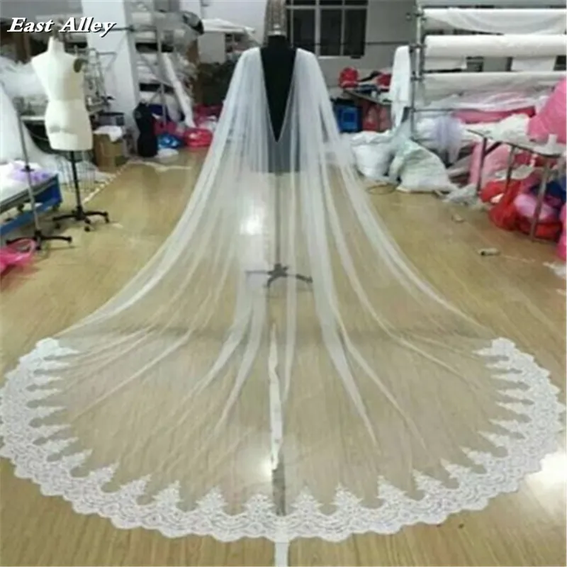 Ivory Lace Cloak Cathedral long 300cm, width 260cm Wedding Cloak