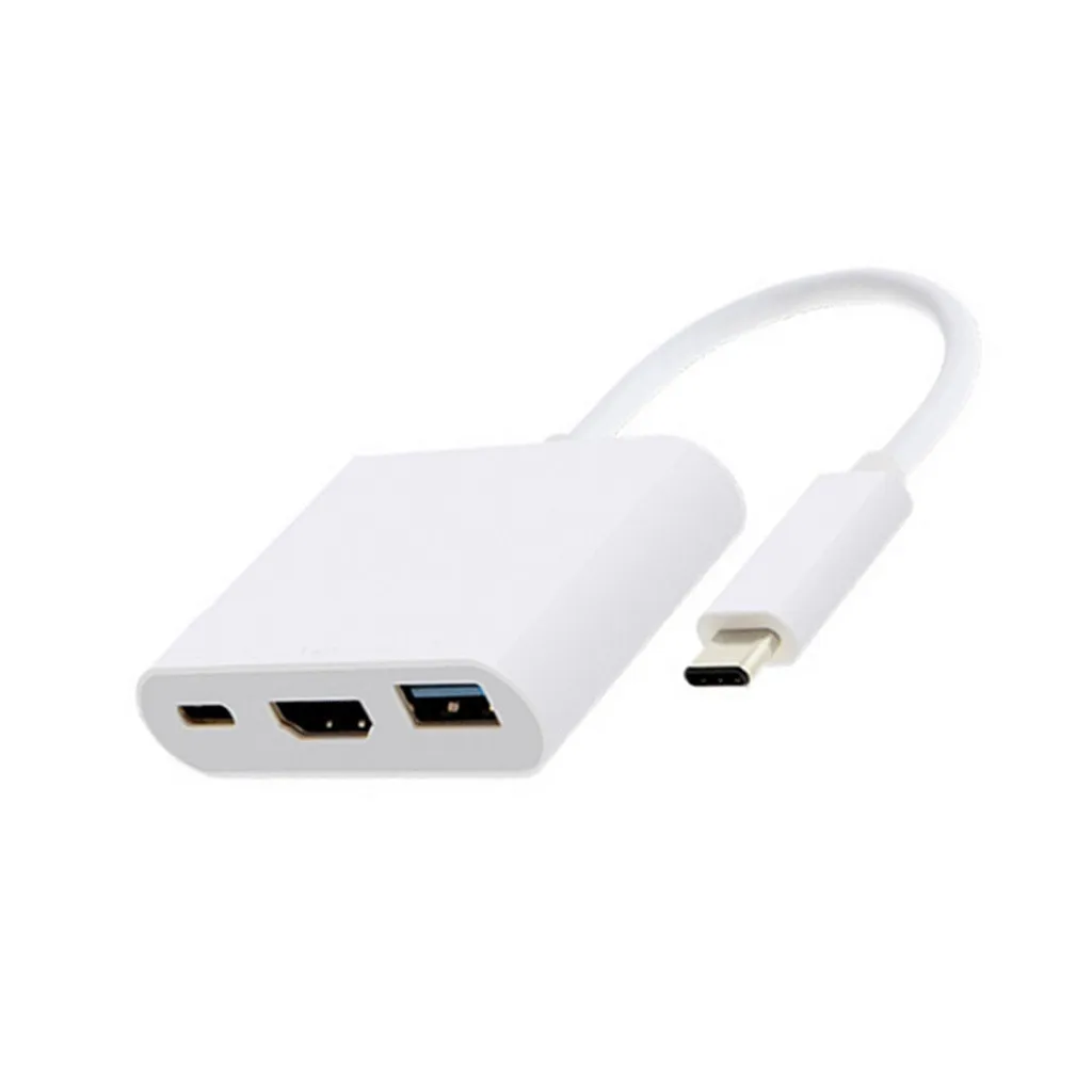 Тип-C Кабельный адаптер-переходник для Apple USB-C цифровой av-адаптер с несколькими портами MJ1K2AM/HDMI& USB FW3