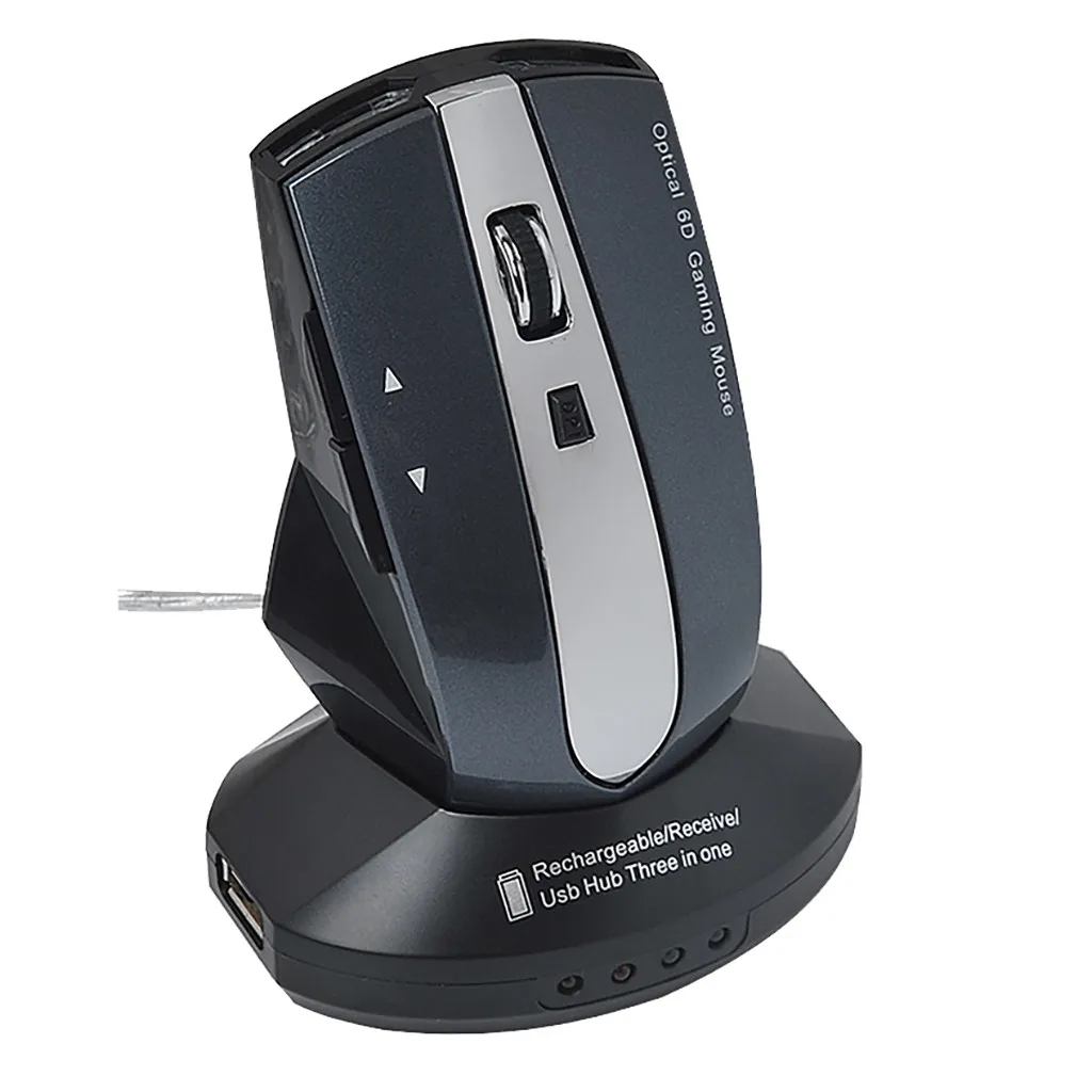 

HIPERDEAL Mouse Gamer 2.4gHz Rechargeable Wireless Gaming 1600DPI Mice Optical Mouse With Base Wireless Mouse Computer 19May23
