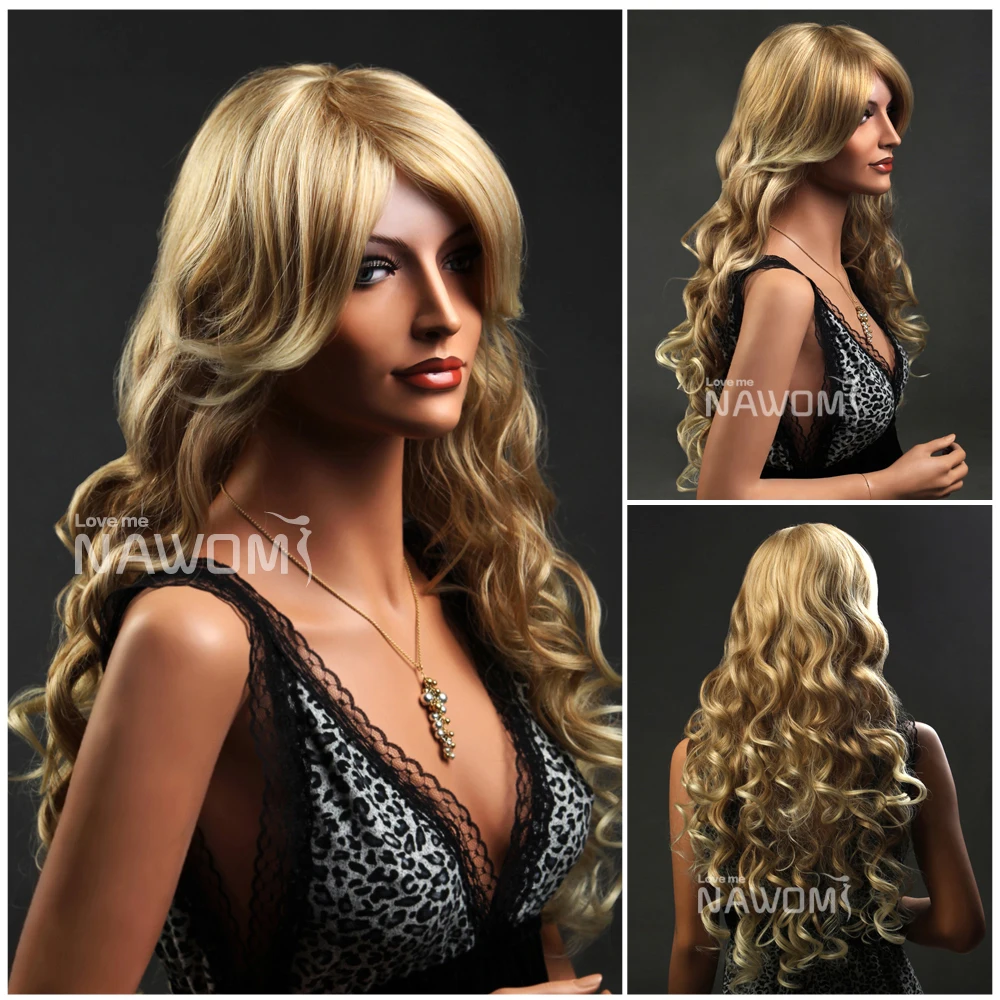 Free Shipping NAWOMI Wig 100% Imported Japanese hair Hot Online Long Blond Wigs For Women 3212 |