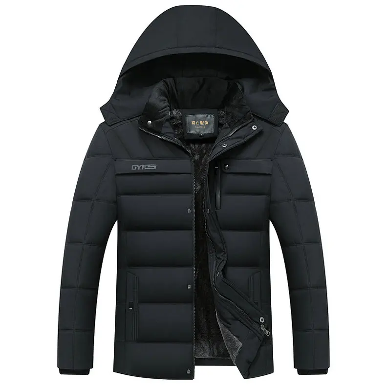 Дропшиппинг, Зимняя мужская куртка-20 градусов, утолщенная теплая парка, пальто с капюшоном, флисовые мужские куртки, верхняя одежда, Jaqueta Masculina LBZ31