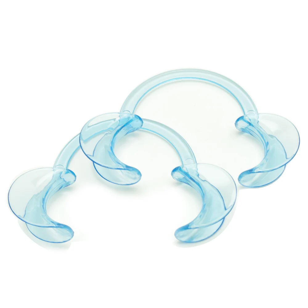 

Grinigh Plastic Dental Cheek Retractor Mouth Opener for Teeth Whitening Intraoral Cheek Retractors 40 pcs M Size Blue Color